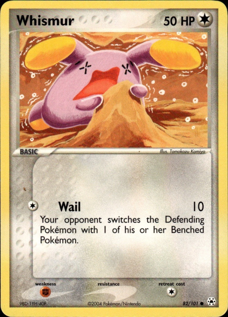 Whismur Common Hidden Legends 82/101 NM