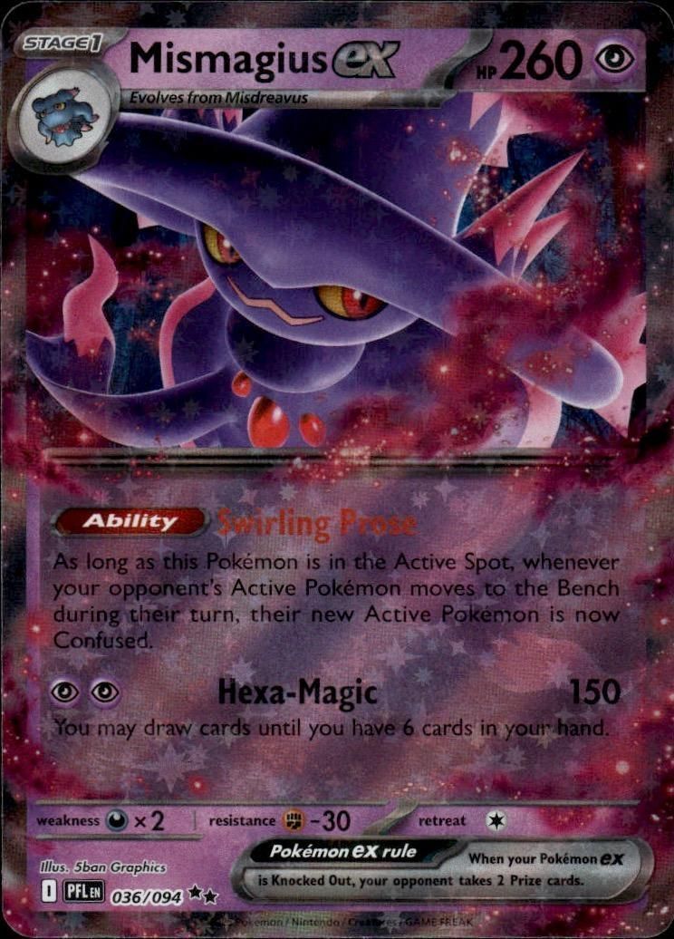 Mismagius ex Holo Double Rare ME02: Phantasmal Flames 036/094 NM