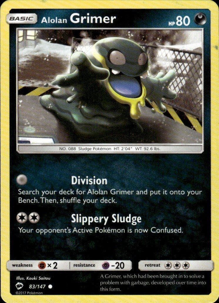 Alolan Grimer Common SM - Burning Shadows 83/147 NM