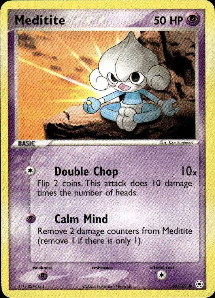 Meditite Common EX Battle Stadium 65 NM