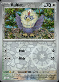 Rufflet Reverse Holo Common SV: Black Bolt 077/086 NM