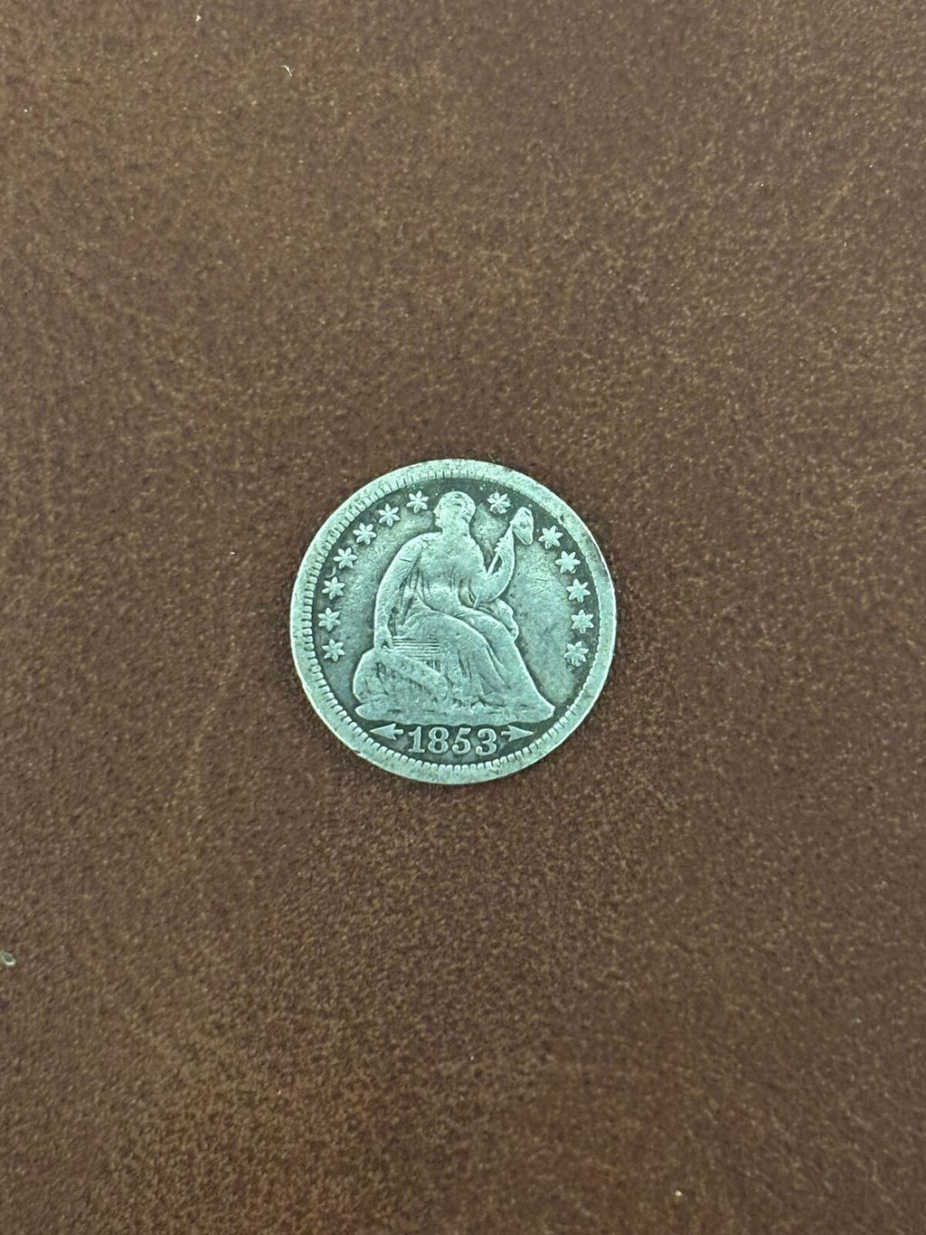 1853 U.S. Silver Half Dime Coin