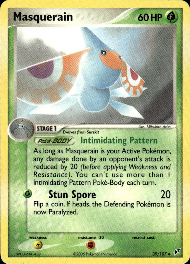 Masquerain Uncommon Deoxys 39/107 NM