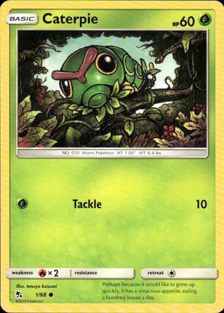 Caterpie Common Hidden Fates 1/68 NM