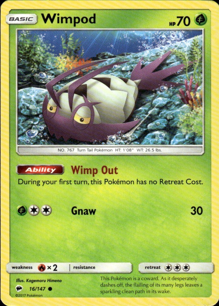 Wimpod Common SM - Burning Shadows 16/147 NM