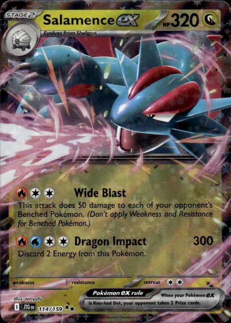 Salamence ex - Holo Double Rare SV09: Journey Together 114/159 NM