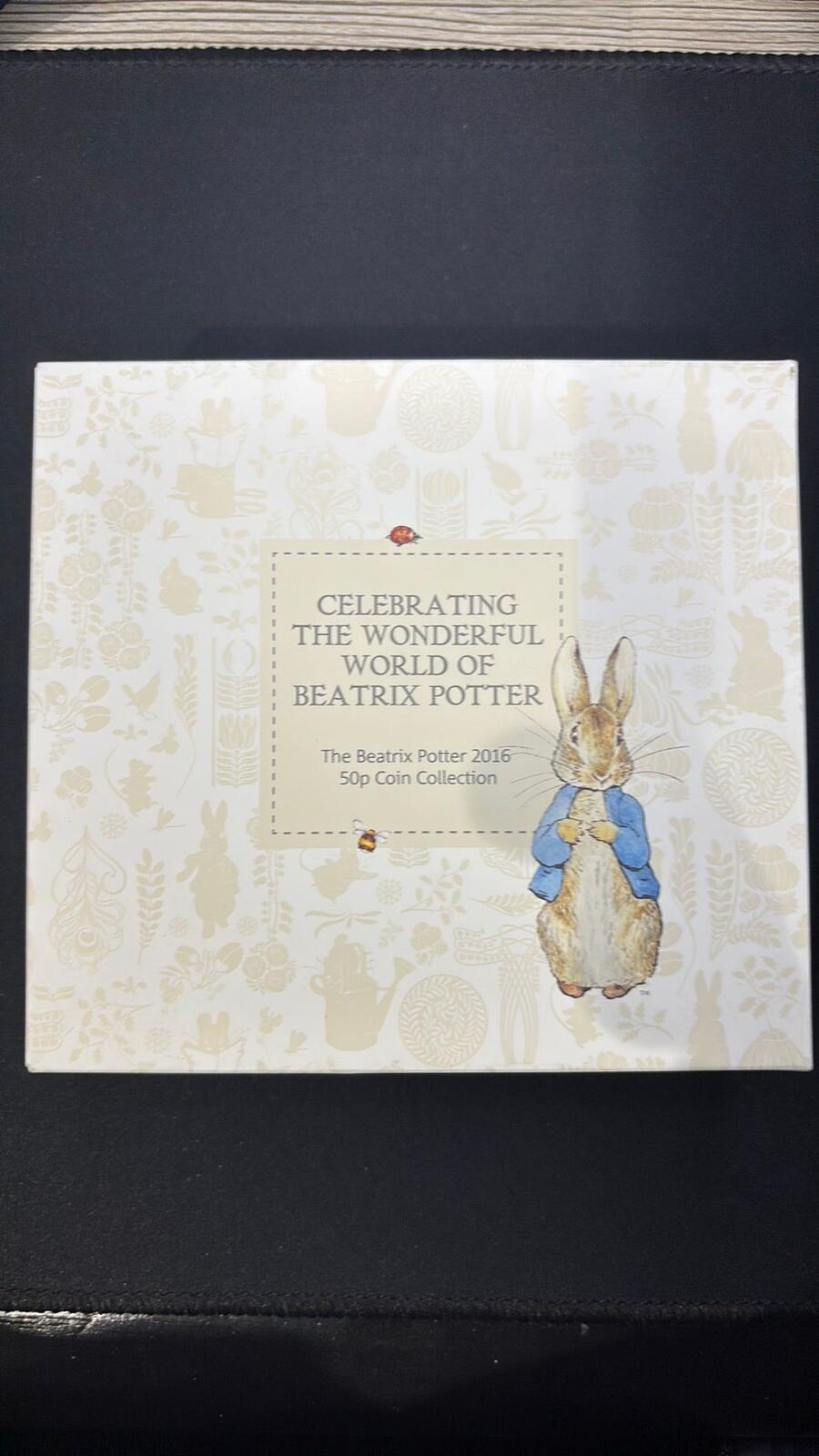 2016 Beatrix Potter 150th Anniversary 5 x 50p Coin Collection Set