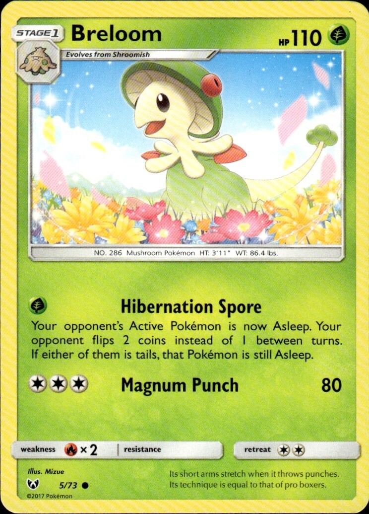 Breloom Common Shining Legends 5/73 NM