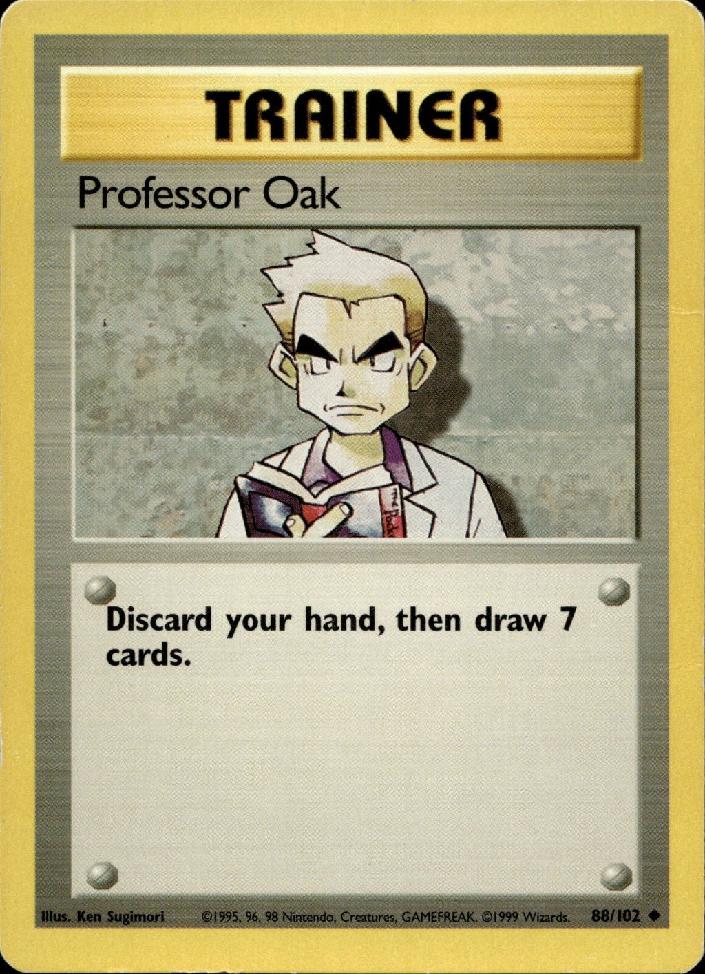 Professor Oak Uncommon Base Set 088/102 NM