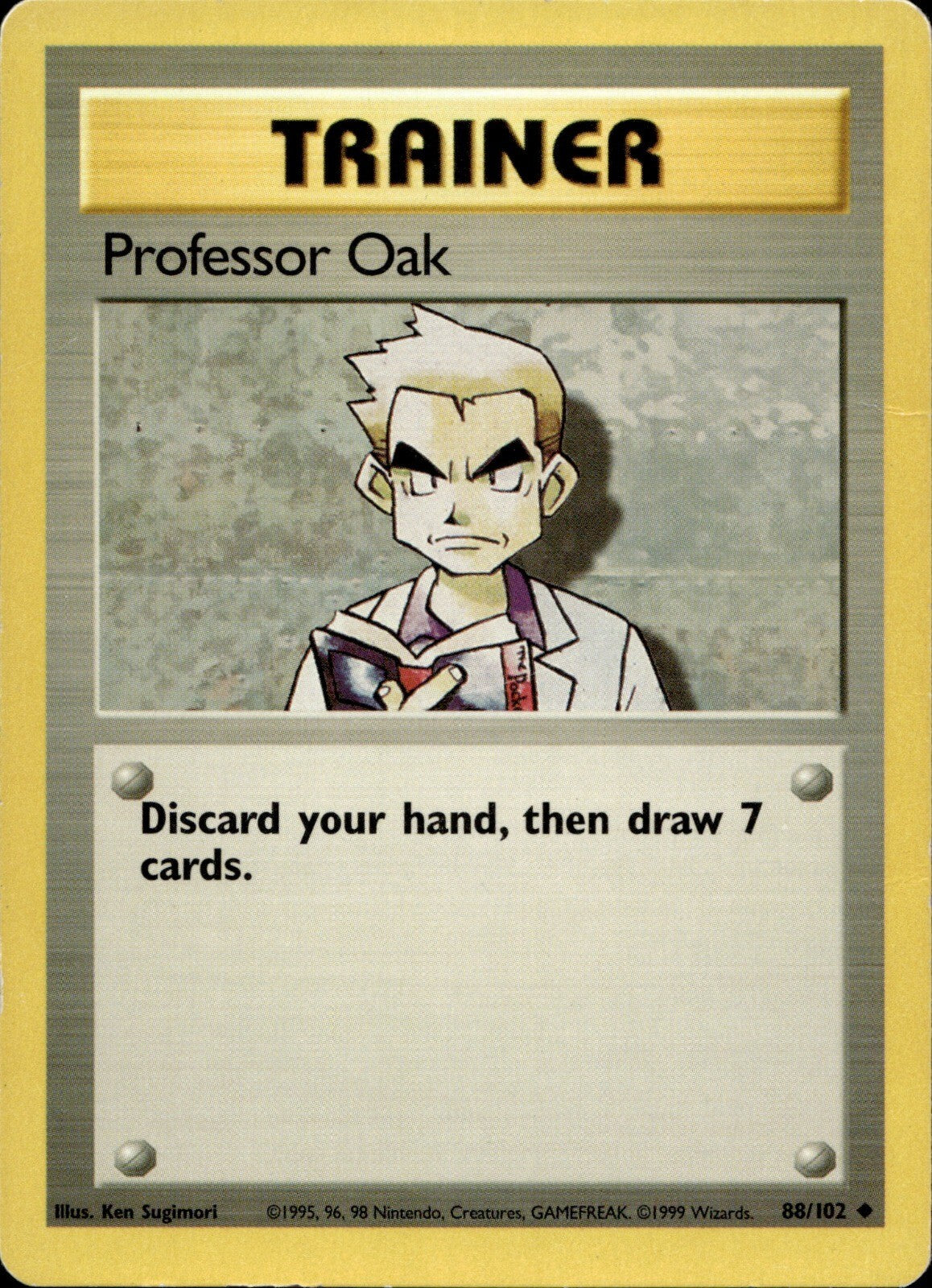 Professor Oak Uncommon Base Set 088/102 NM