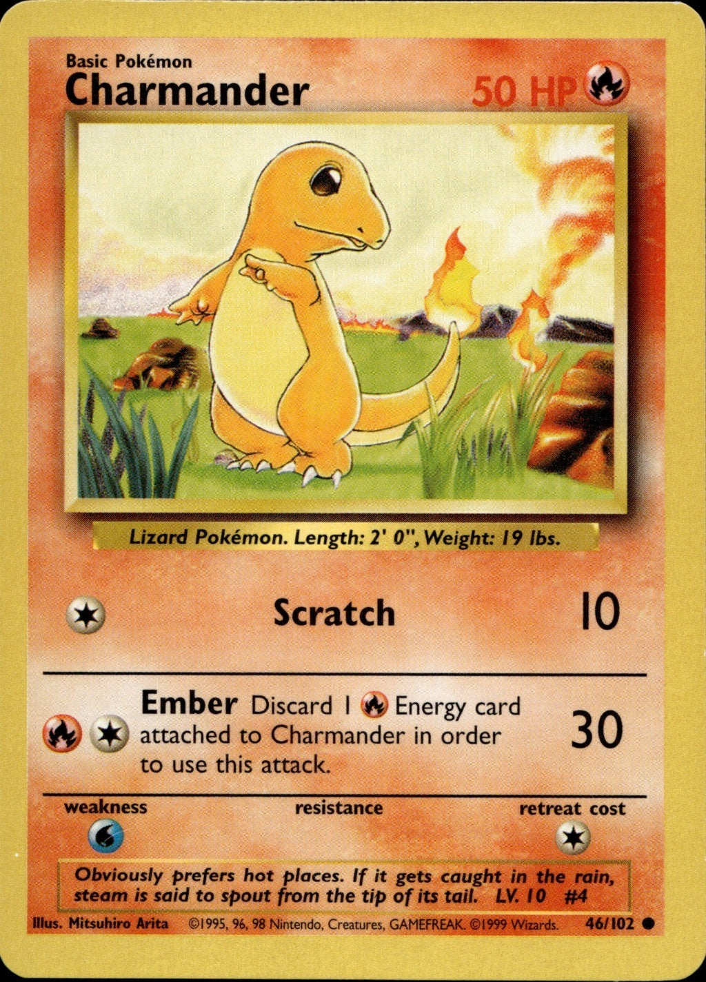 Charmander Common Base Set 2 069/130 NM