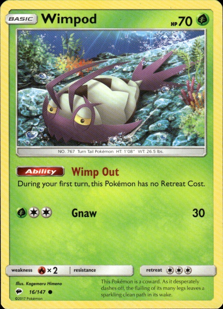 Wimpod Common SM - Burning Shadows 16/147 NM