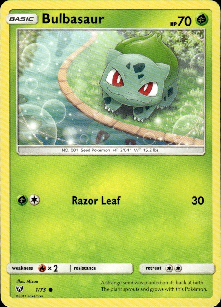 Bulbasaur Common Shining Legends 1/73 NM