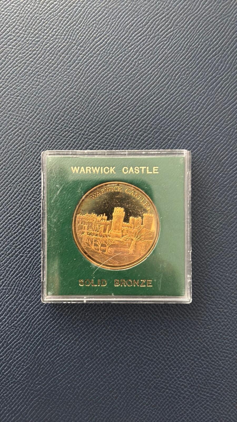 Warwick Castle Solid Bronze Commemorative Coin