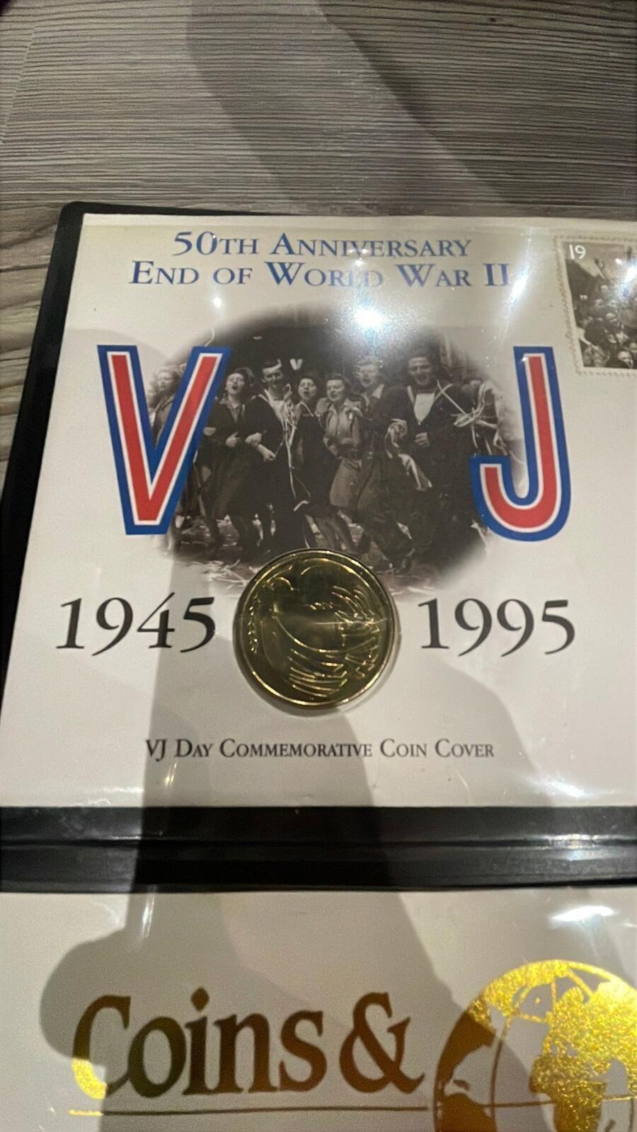 50th Anniversary VJ Day Commemorative Coin Cover 1995