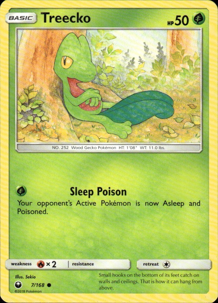Treecko (7) Common SM - Celestial Storm 7/168 NM