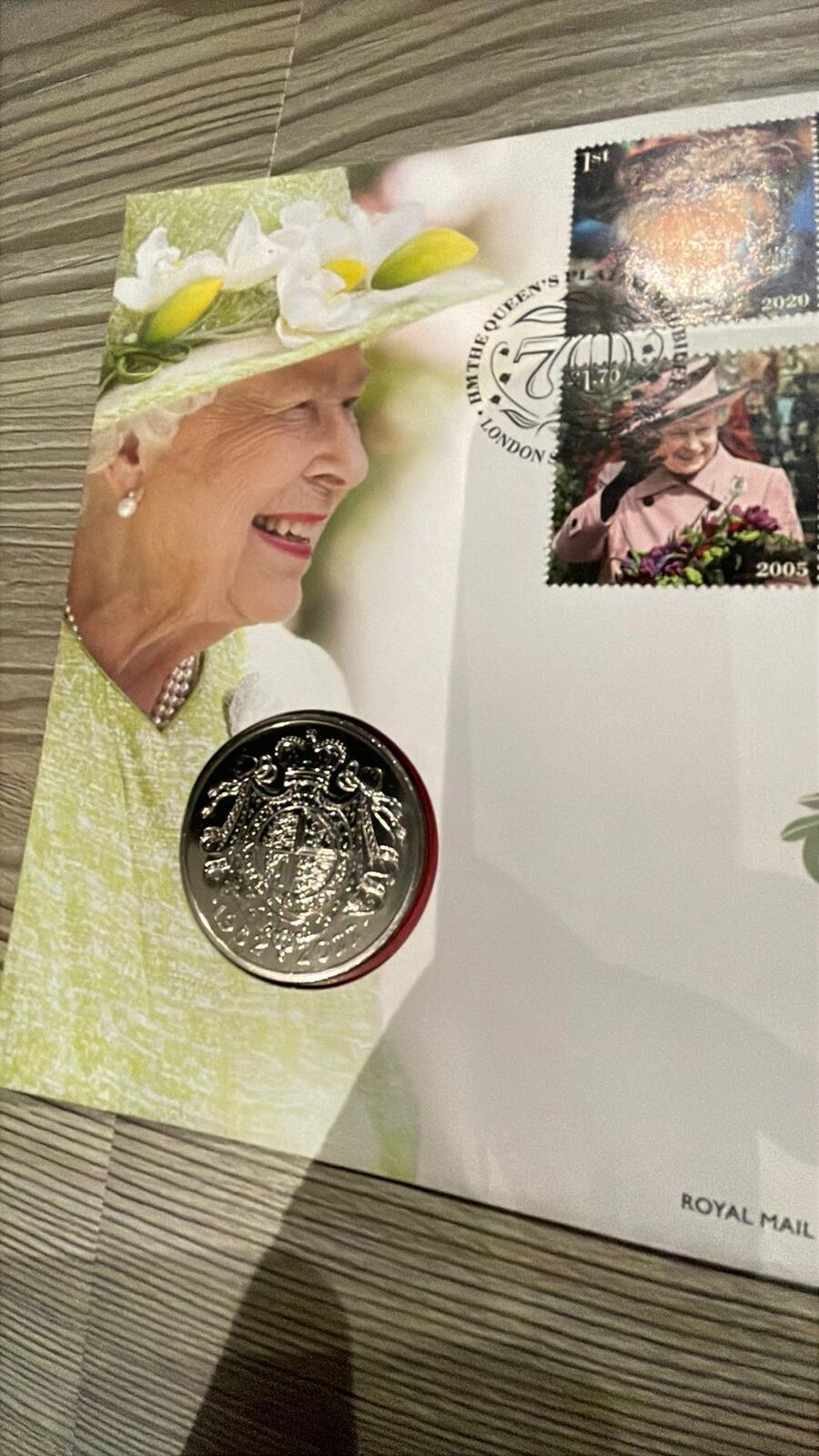 Royal Mint Her Majesty The Queen's Platinum Jubilee 2022 Coin and Stamp Set