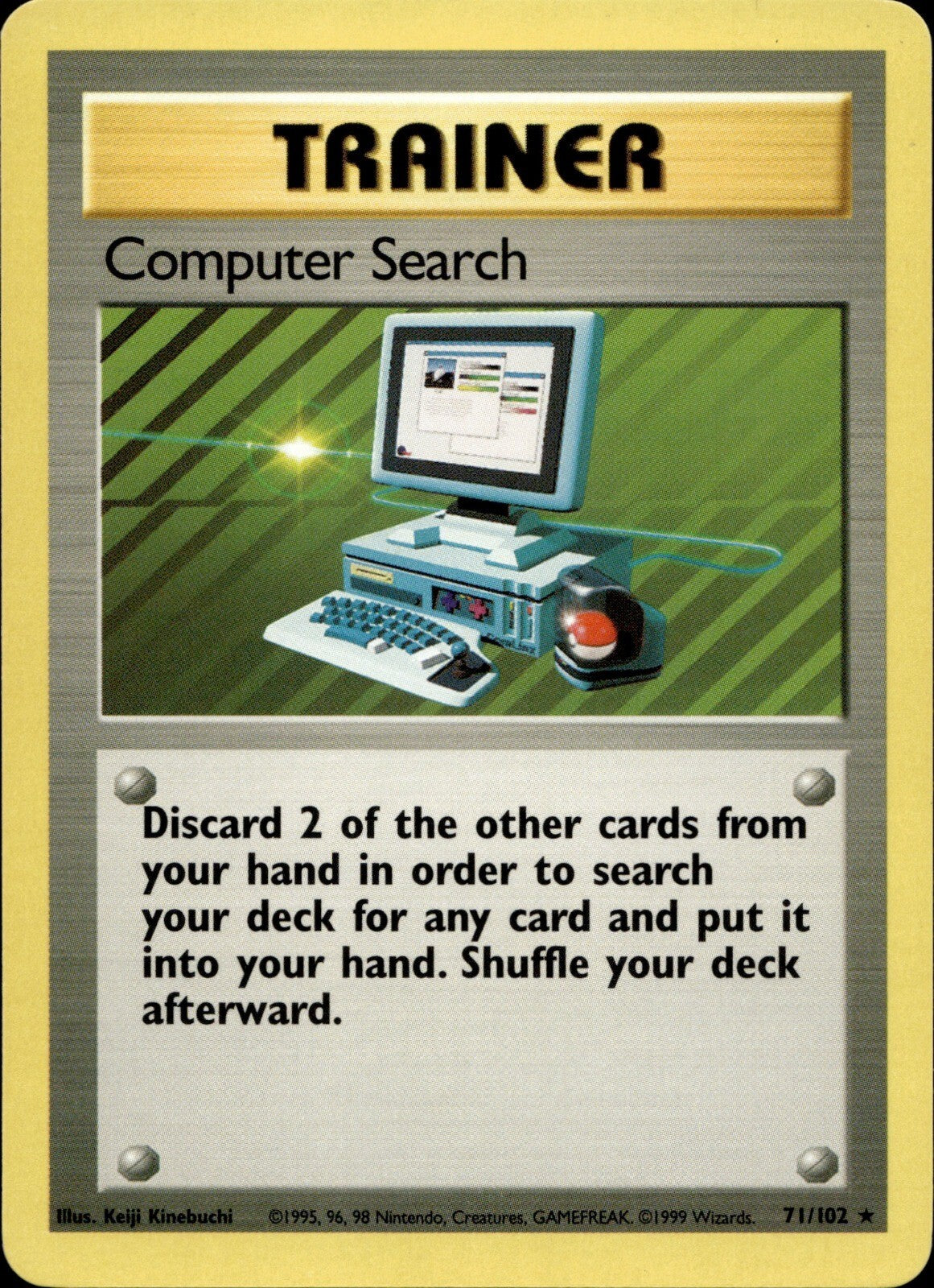 Computer Search Rare Base Set 3071/102 NM