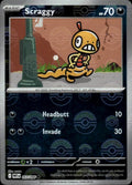 Scraggy (Poke Ball Pattern) Holo Common SV: White Flare 057/086 NM