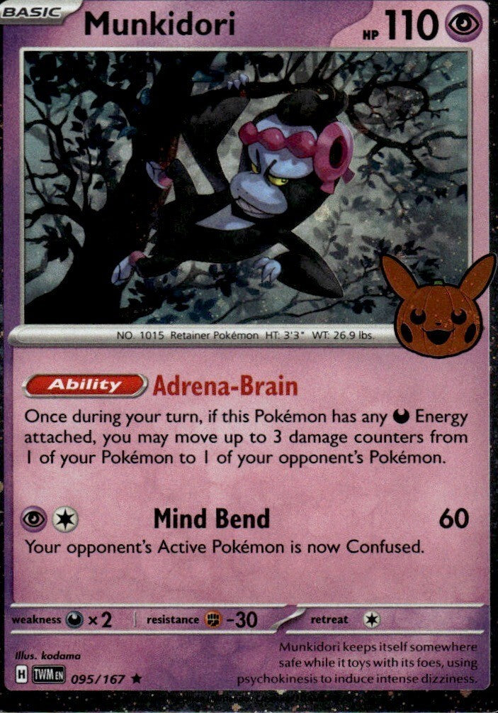 Munkidori (Cosmos Holo) Holo Rare Trick or Trade BOOster Bundle 2024 095/167 NM