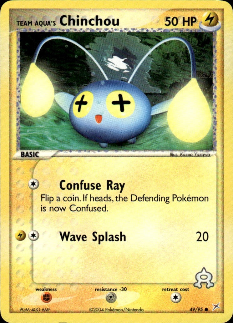 Team Aqua's Chinchou Common Team Magma vs Team Aqua 49/95 NM