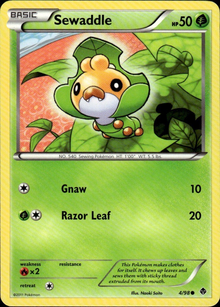 Sewaddle (4) Common Emerging Powers 4/98 NM