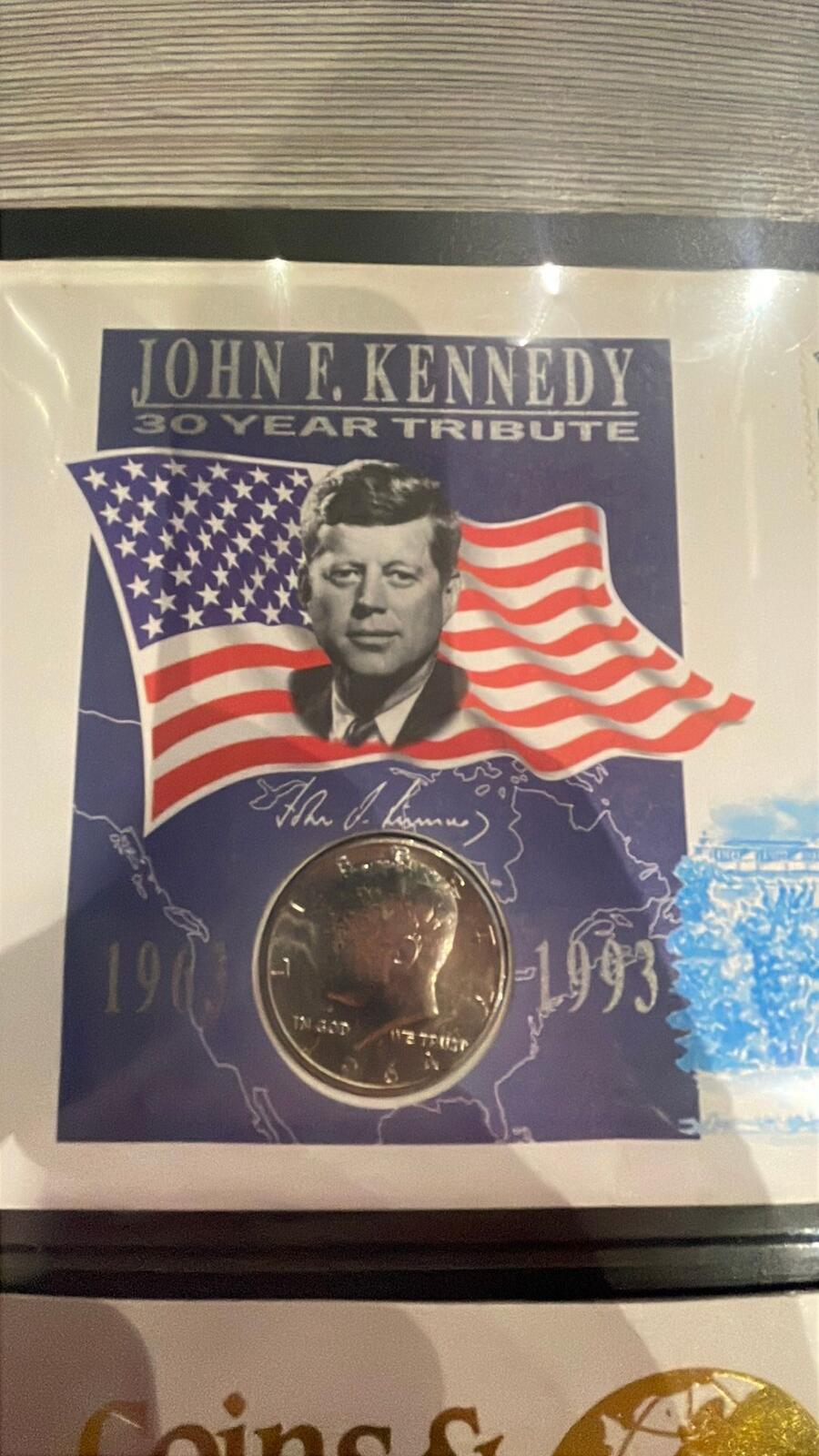 John F. Kennedy 30 Year Tribute Silver Dollar Commemorative Coin 90% silver