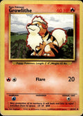 Growlithe Uncommon Base Set 028/102 NM