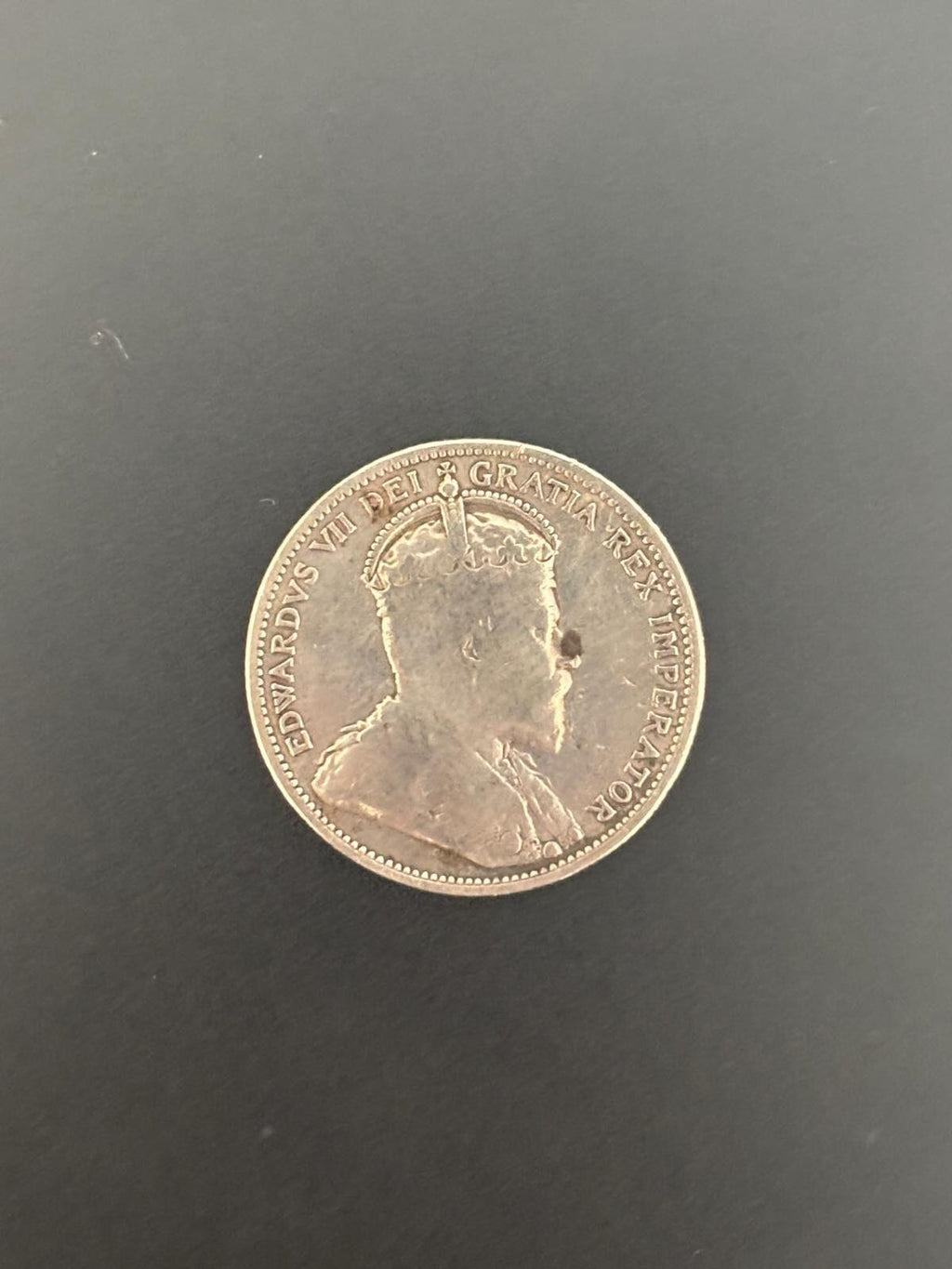 1910 Canadian 25 Cents Silver Coin