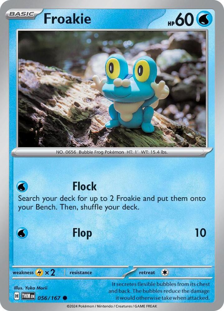 Froakie Common - Yuka Morii Art - SV06: Twilight Masquerade 056/167 NM