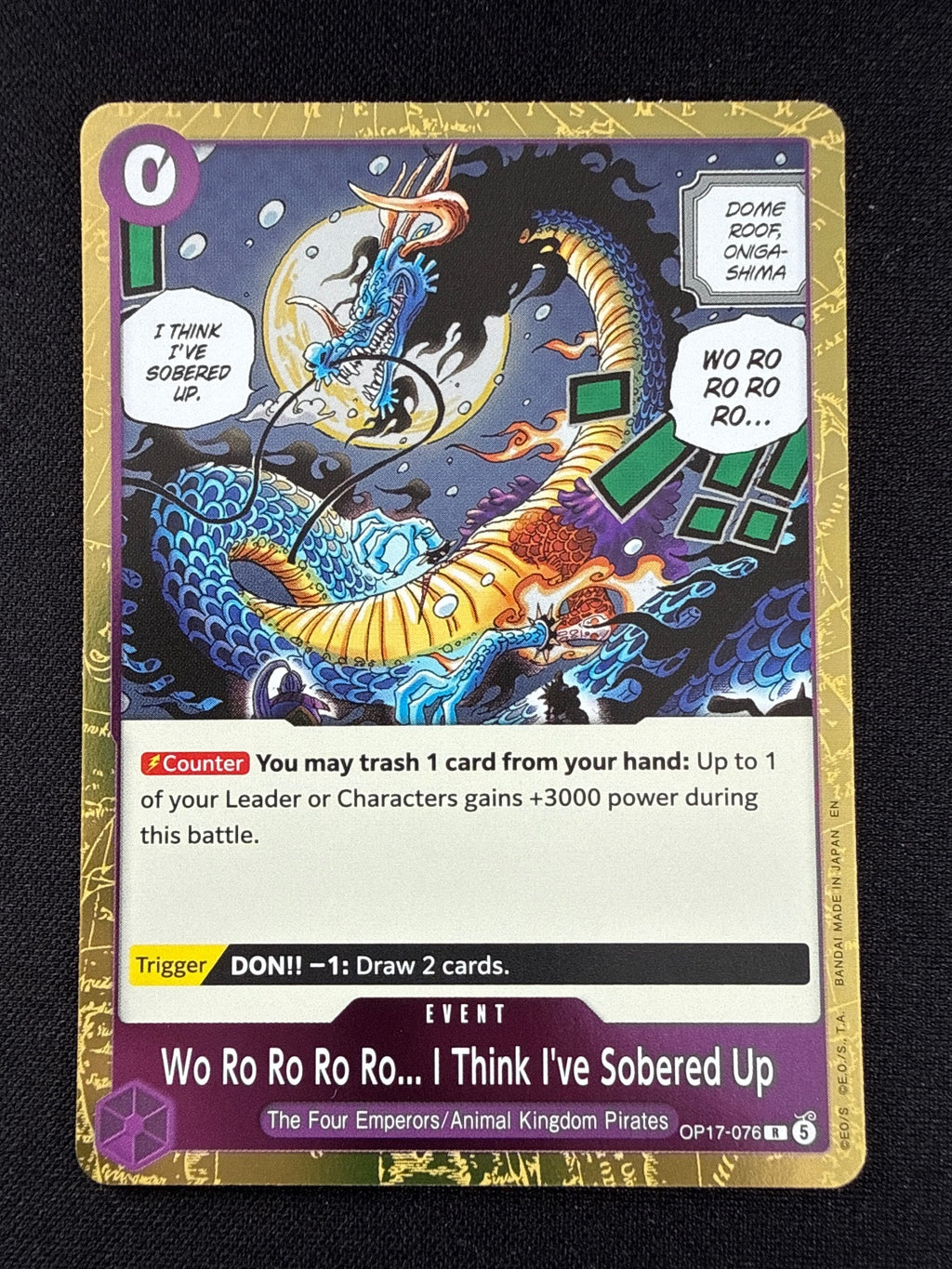 One Piece op17-076 Event Card - Wo Ro Ro Ro Ro... I Think I've Sobered Up
