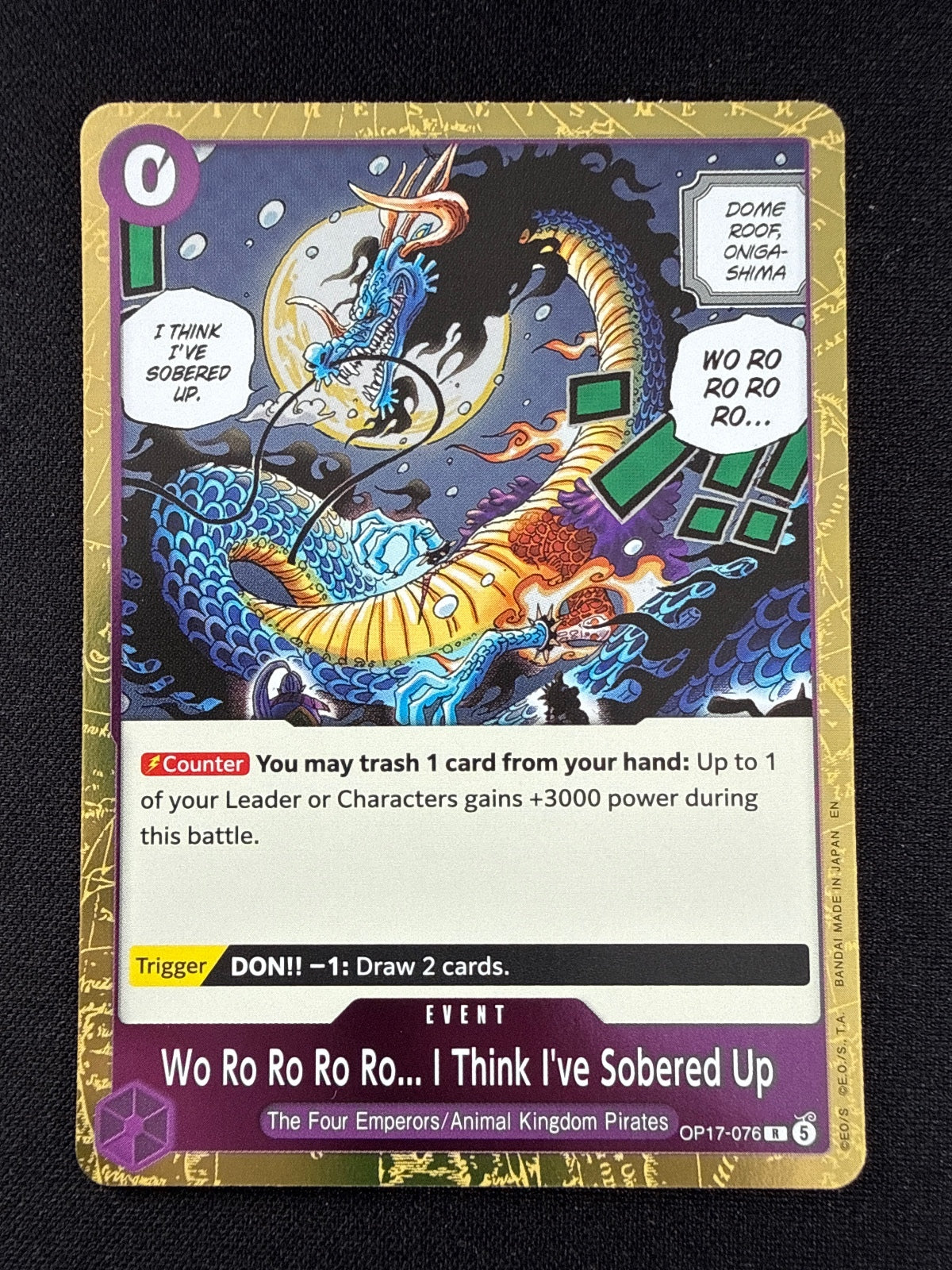 One Piece op17-076 Event Card - Wo Ro Ro Ro Ro... I Think I've Sobered Up