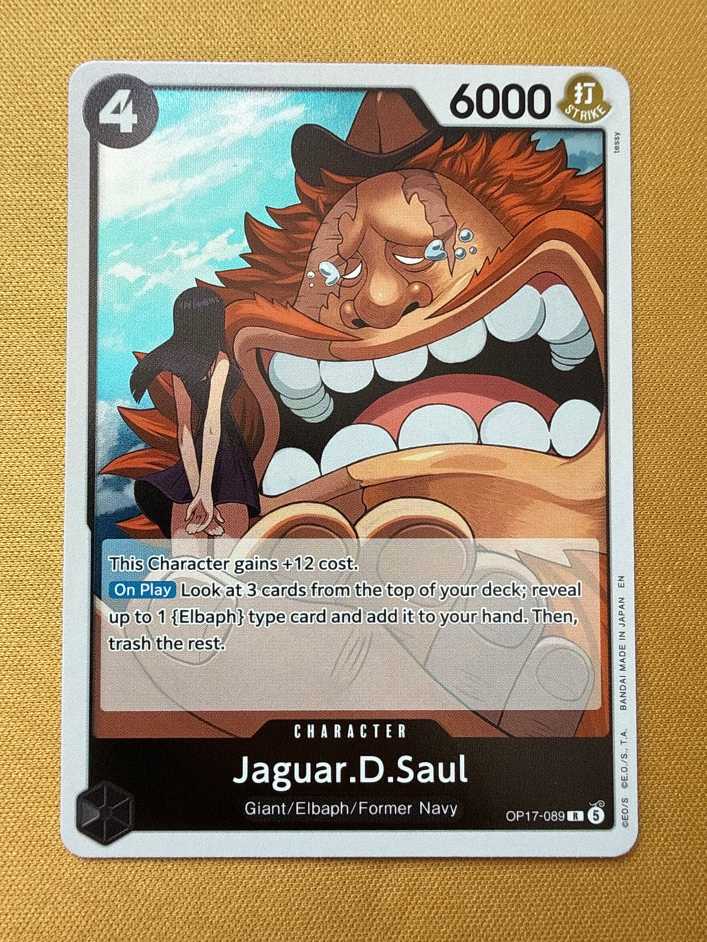 One Piece Card Game - Jaguar D. Saul Character Card OP17-089