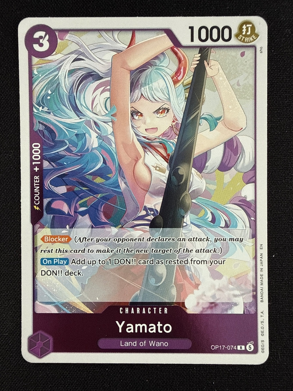 One Piece Card Game Yamato Land of Wano Character Card