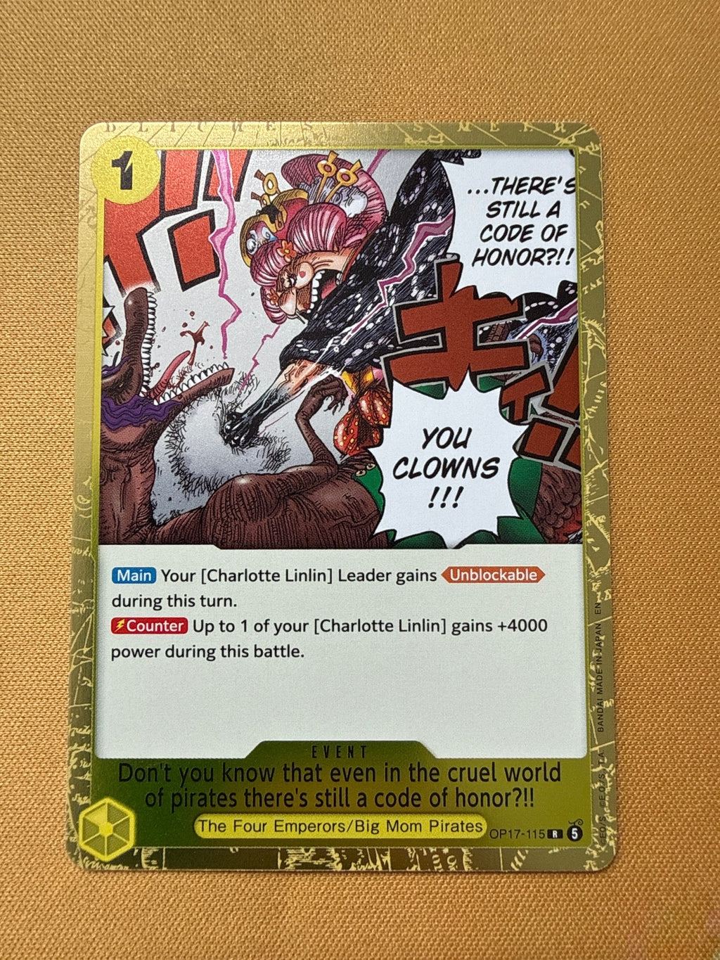 One Piece Card Game - The Four Emperors/Big Mom Pirates Event Card