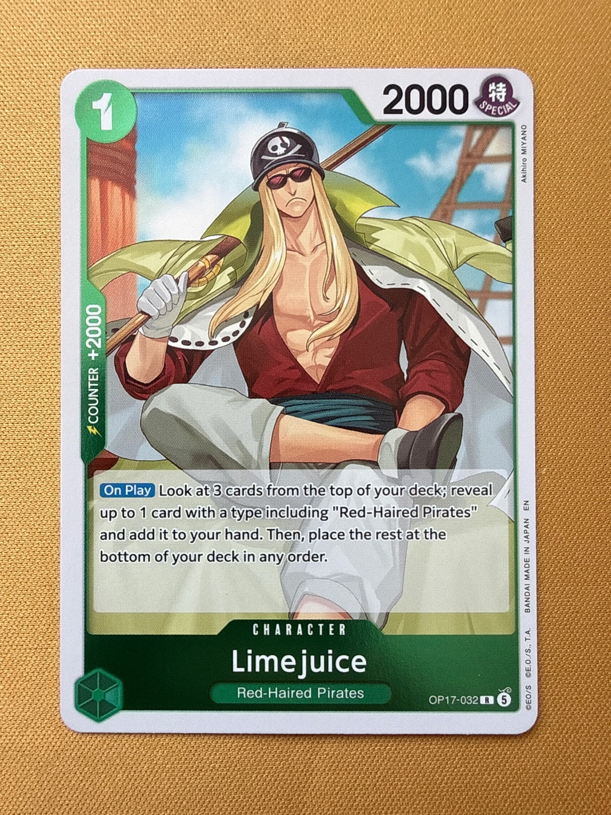 One Piece Card Game OP17-032 Lime Juice Character Card