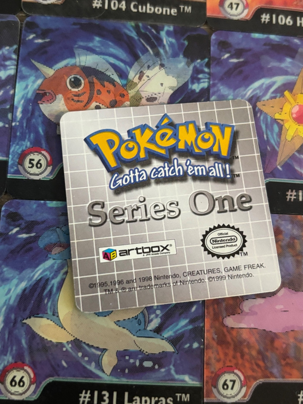 72 x Rare Pokémon Gotta Catch 'Em All! Series One Collectible Tiles