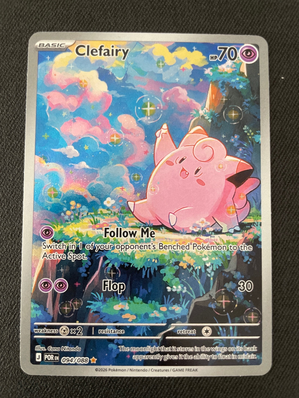 Clefairy Pokémon Card - 094/088 - Holo Rare