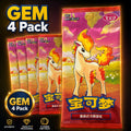 1 x Pokémon GEM 4 Booster Pack - Ponyta Design