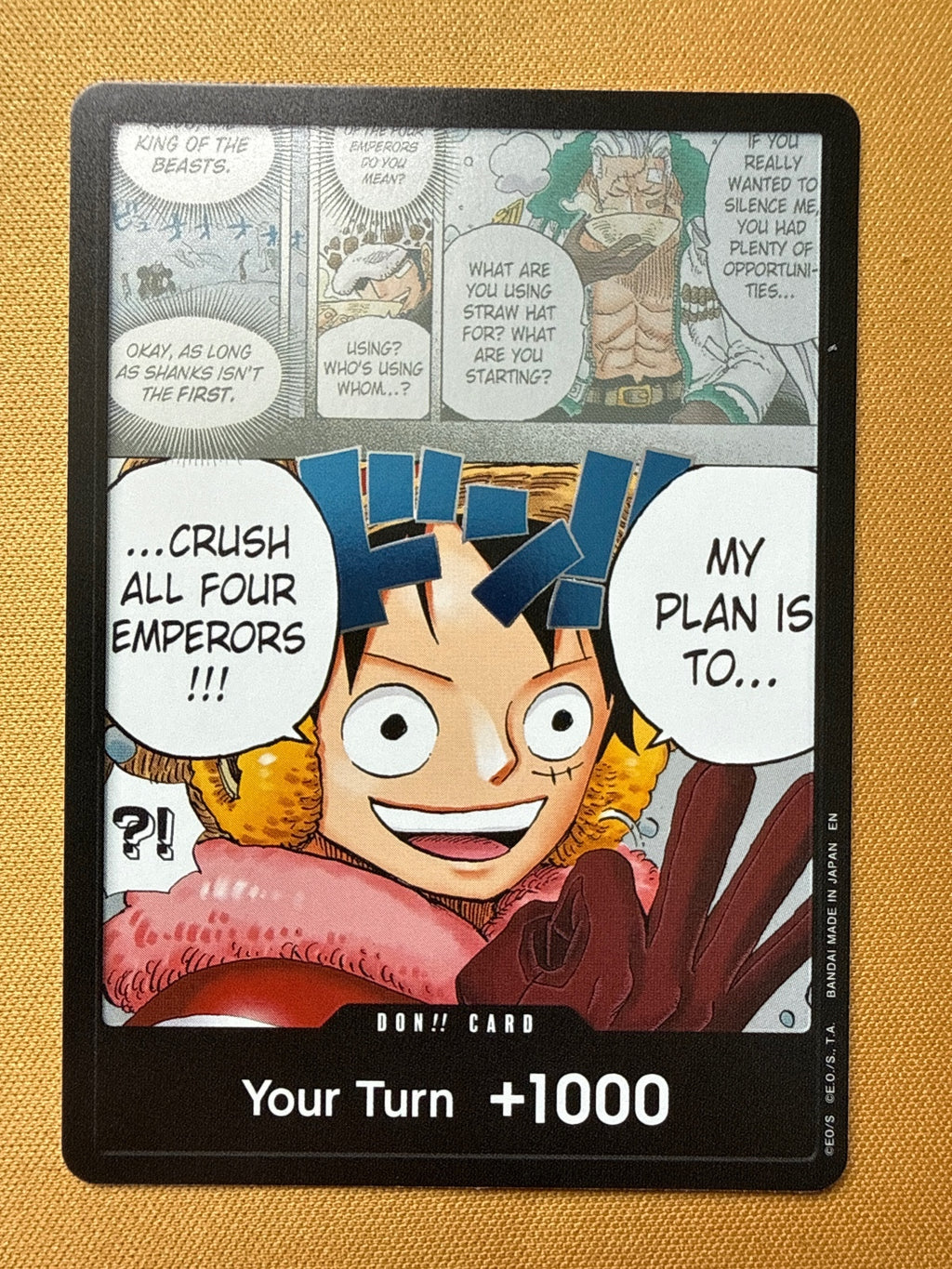One Piece Card Game Don!! Card Your Turn +1000