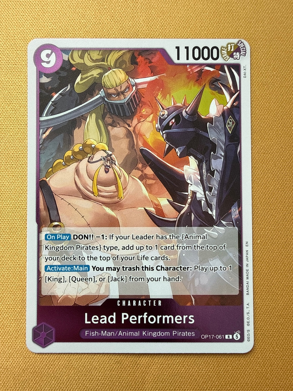 One Piece Card Game Lead Performers Character Card OP17-061