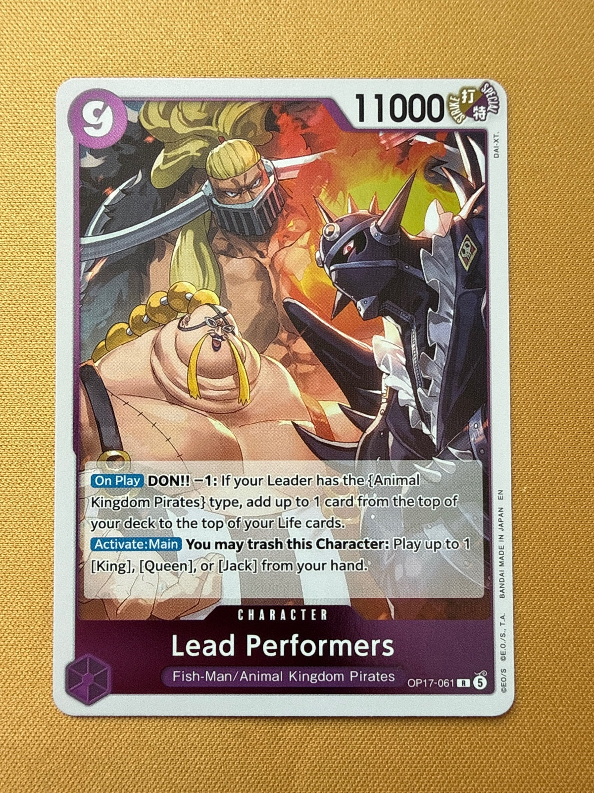 One Piece Card Game Lead Performers Character Card OP17-061