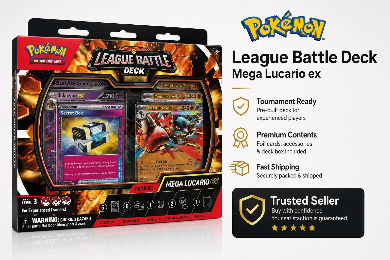 Pokémon League Battle Deck Mega Lucario ex Trading Card Game