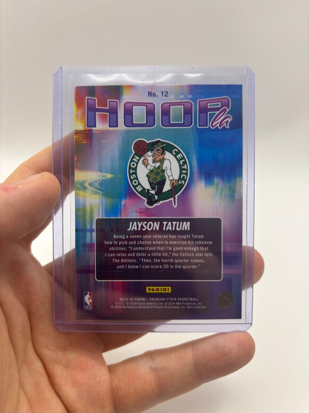 Panini NBA Hoops Jayson Tatum Basketball Trading Card