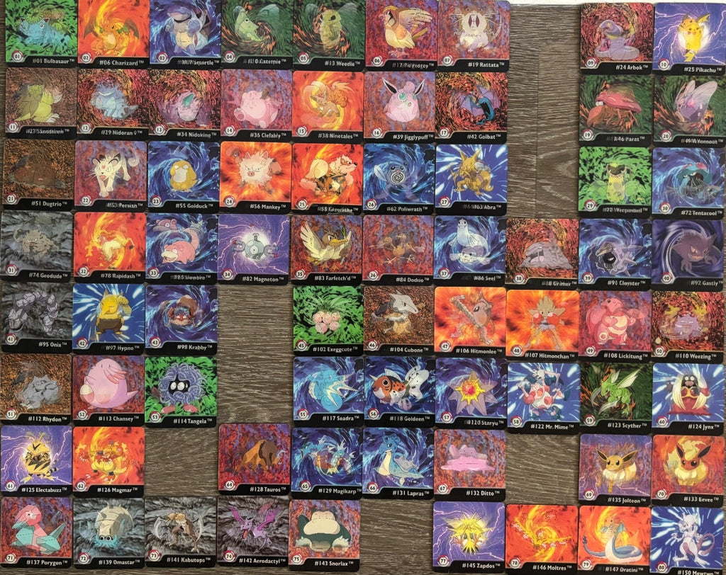 72 x Rare Pokémon Gotta Catch 'Em All! Series One Collectible Tiles