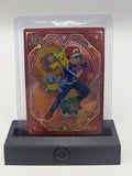 Pokémon Trading Card with Ash, Pikachu, Squirtle, and Bulbasaur in Protective C4