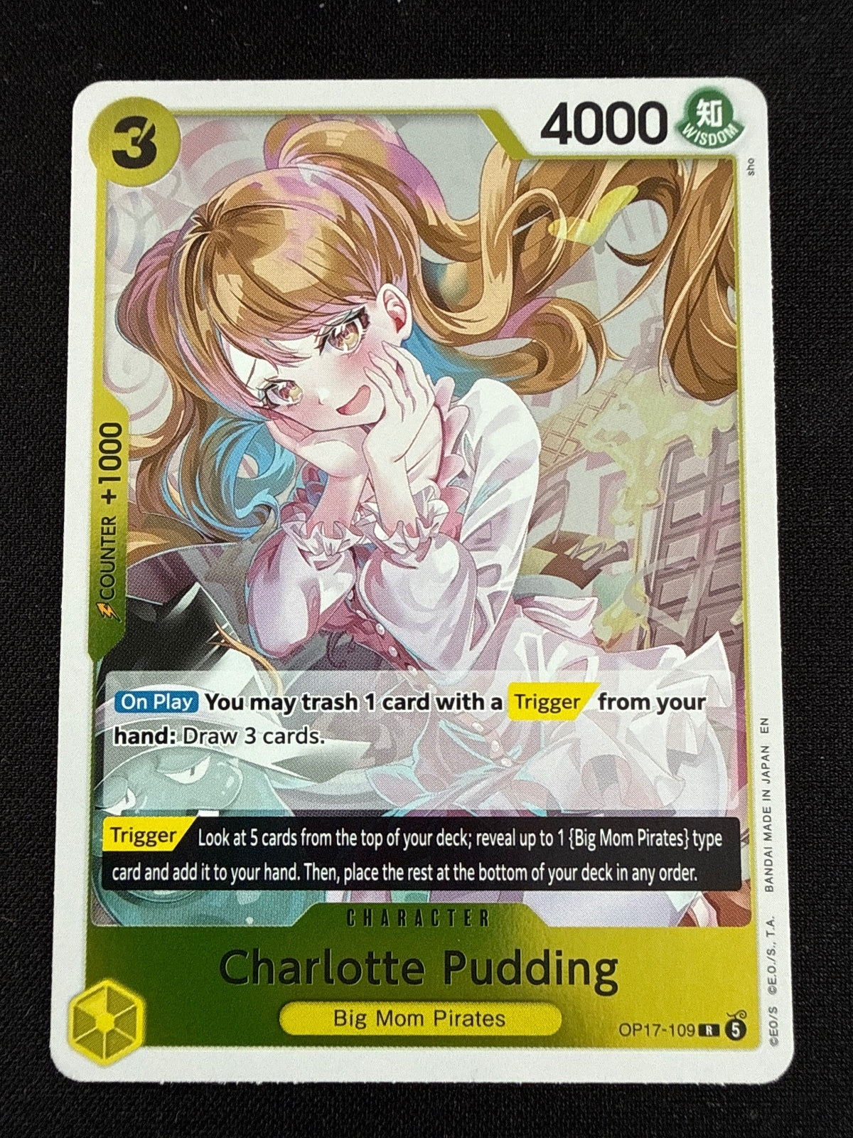 One Piece Card Game Charlotte Pudding Character Card