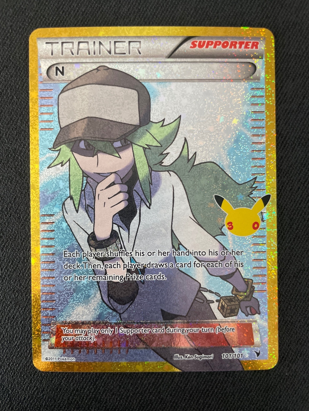 Pokémon Trainer N Supporter 101/101 celebrations Holofoil Card 101/101