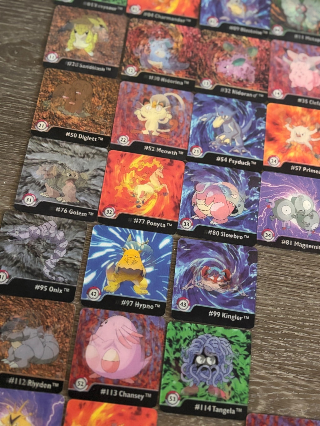72 x Rare Pokémon Gotta Catch 'Em All! Series One Collectible Tiles