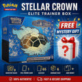 Pokémon Stellar Crown Elite Trainer Box Trading Card Game & FREE MYSTERY GIFT